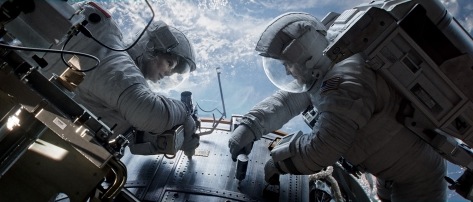 Sandra Bullock y George Clooney en Gravity